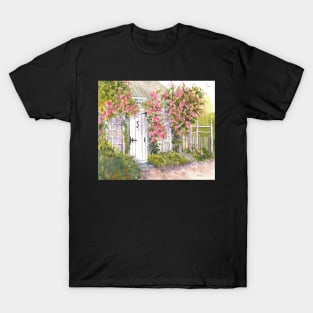 Cape Cod Chatham MA Rose Cottage T-Shirt